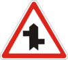 знак 1.23.3 Прилягання другорядної дороги